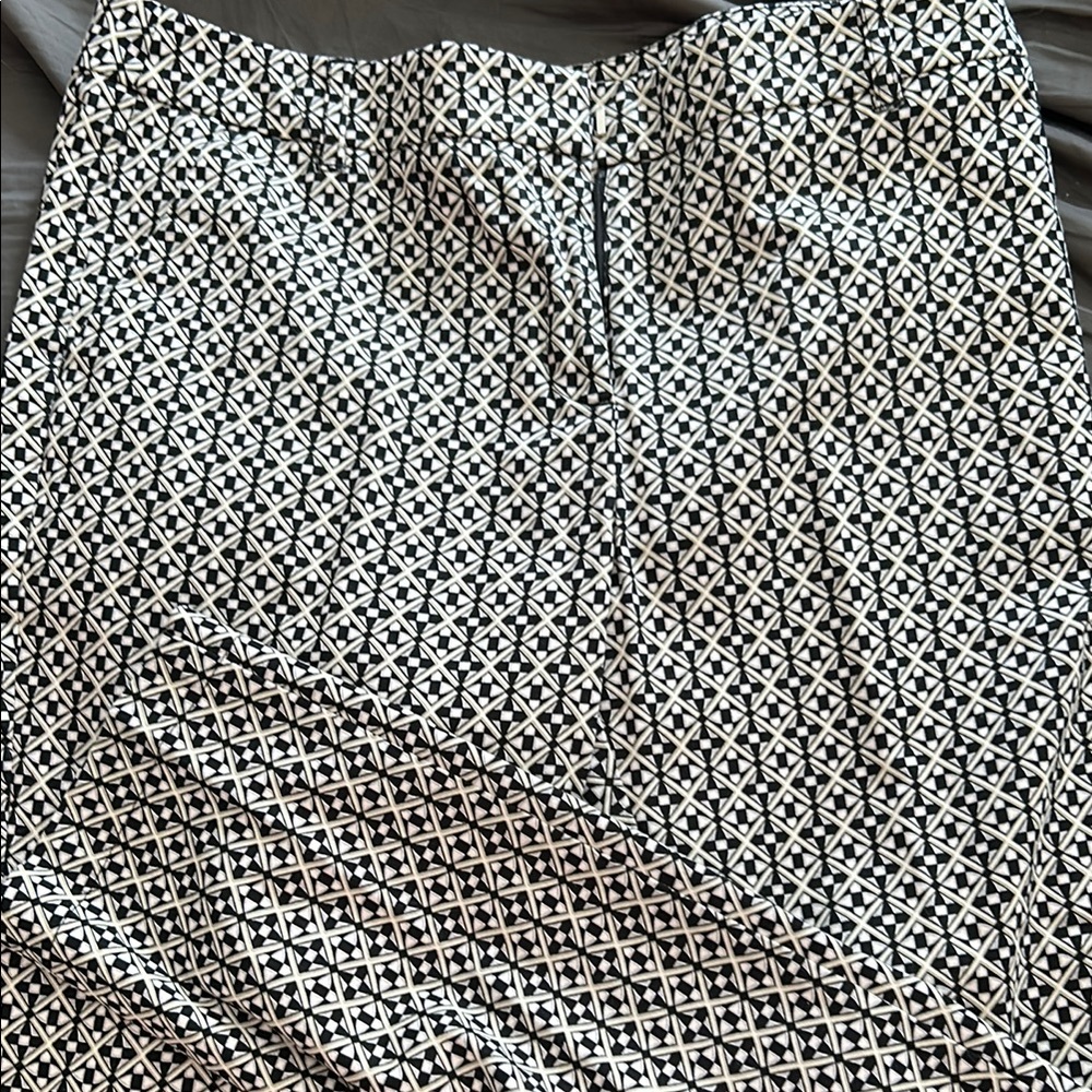 Next Black and White Midi Pencil Pants